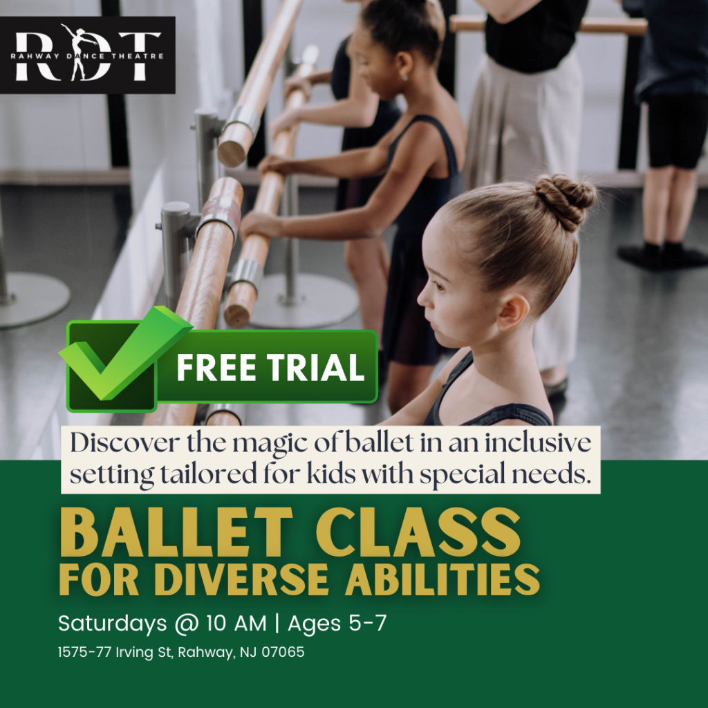 Free trial ballet class for diverse abilities.